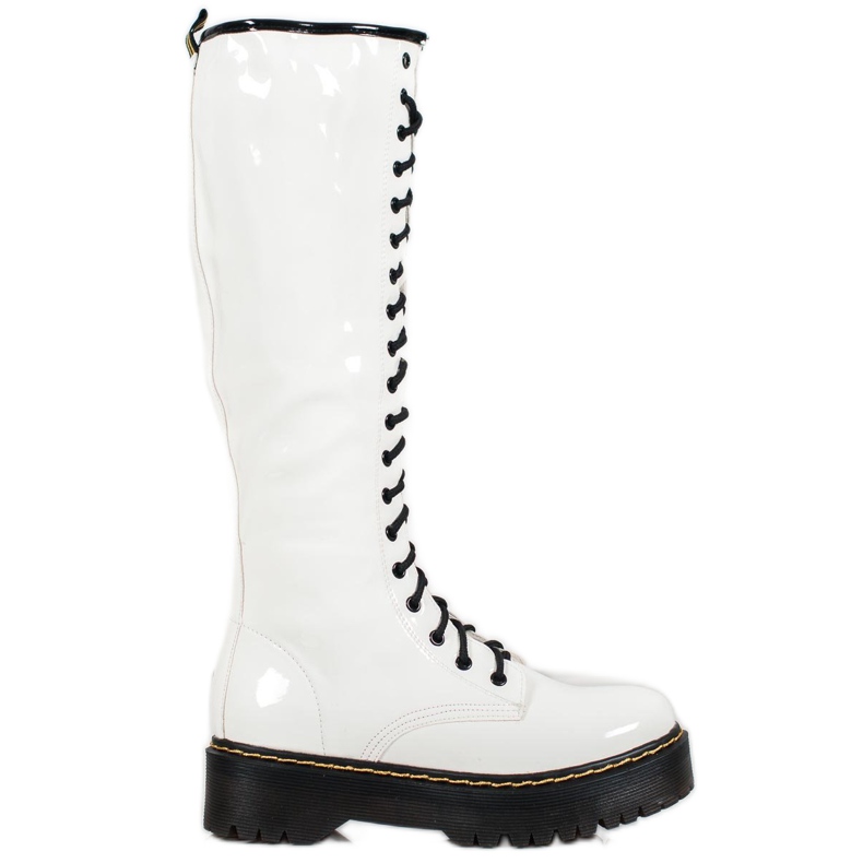 Seastar Schnürstiefel mit Öko-Leder weiß