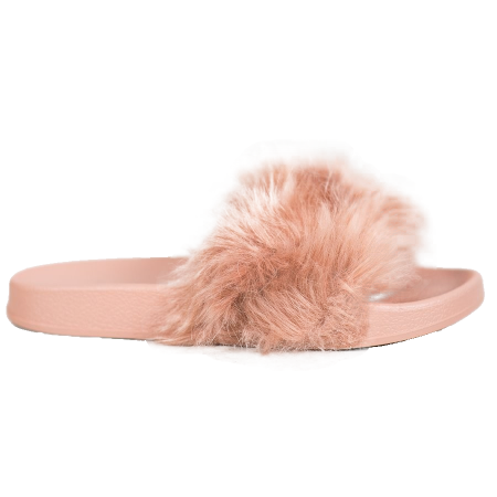 SHELOVET Gummipantoffeln mit Fell mehrfarbig