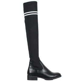 Bestelle Modische Slip-On Stiefel schwarz