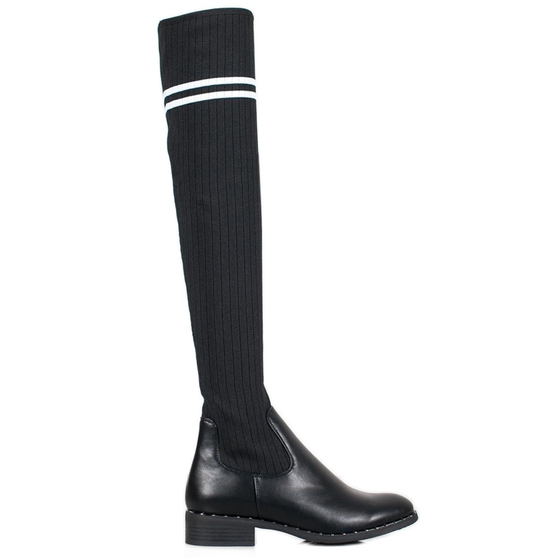 Bestelle Modische Slip-On Stiefel schwarz