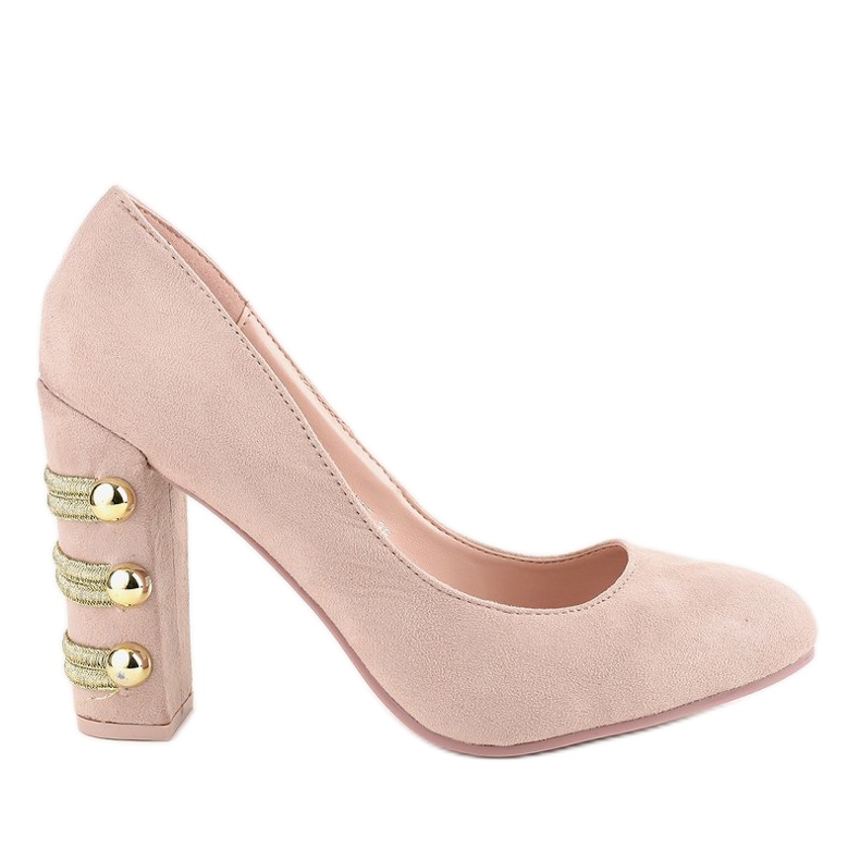Beige Wildleder High Heels DD59P