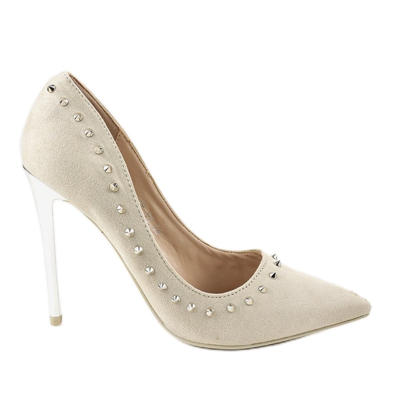 Beige Pumps auf einem NF-04 Absatz