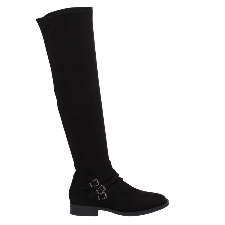 Schwarze Wildlederstiefel K1807811 Negro