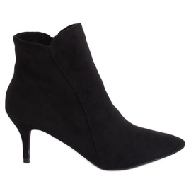 Schwarze Stiefel mit niedrigem Absatz K1906806 Negro