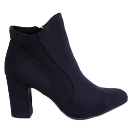 Marineblaue Stiefel mit hohen Absätzen K1809810 Marino navy blau