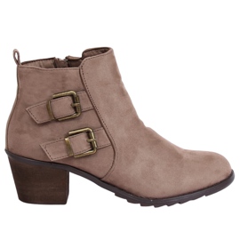 Beige Stiefel mit hohen Absätzen K1809305 Taupe