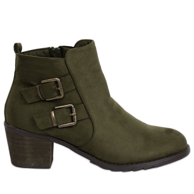 Grüne Stiefel mit hohen Absätzen K1809305 Khaki