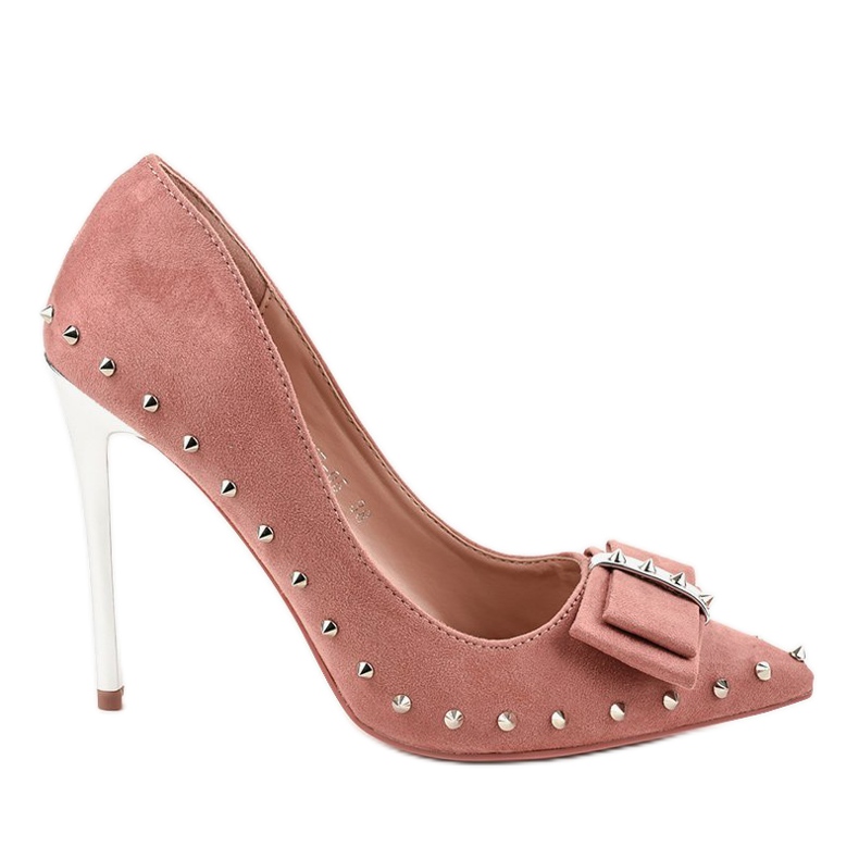 Leuchtend pinke Pumps an der NF-05 Ferse rosa