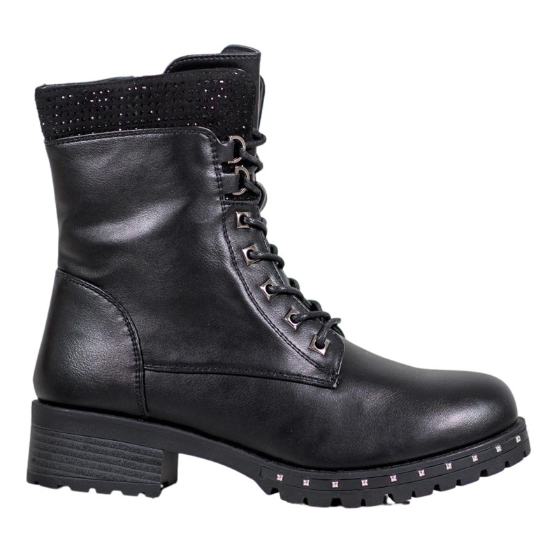 J. Star Hohe Trapper mit Düsen schwarz