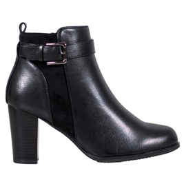 J. Star Warme Stiefel mit Schnalle schwarz