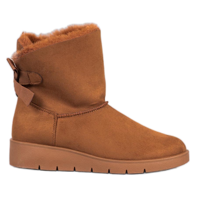 SHELOVET Kamel Mukluki auf der Plattform braun