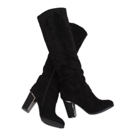 Schwarze High Heels 1103-GG Schwarz