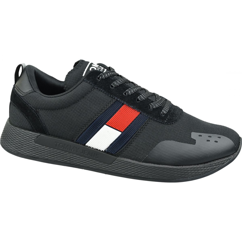Schuhe Tommy Hilfiger Flag Flexi Tommy Jeans Sneakers M EM0EM00331 990 schwarz
