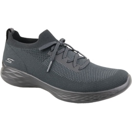 Skechers You Shine Sneaker W 14957-BKGY grau