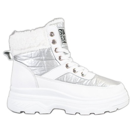 Bella Paris Sneakers mit Schaffell weiß