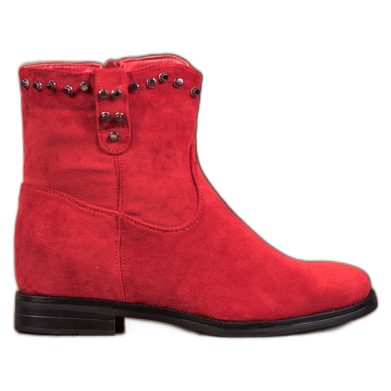 Ideal Shoes Warme Cowboystiefel mit Jets rot