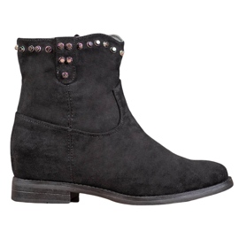 Ideal Shoes Warme Cowboystiefel mit Jets schwarz