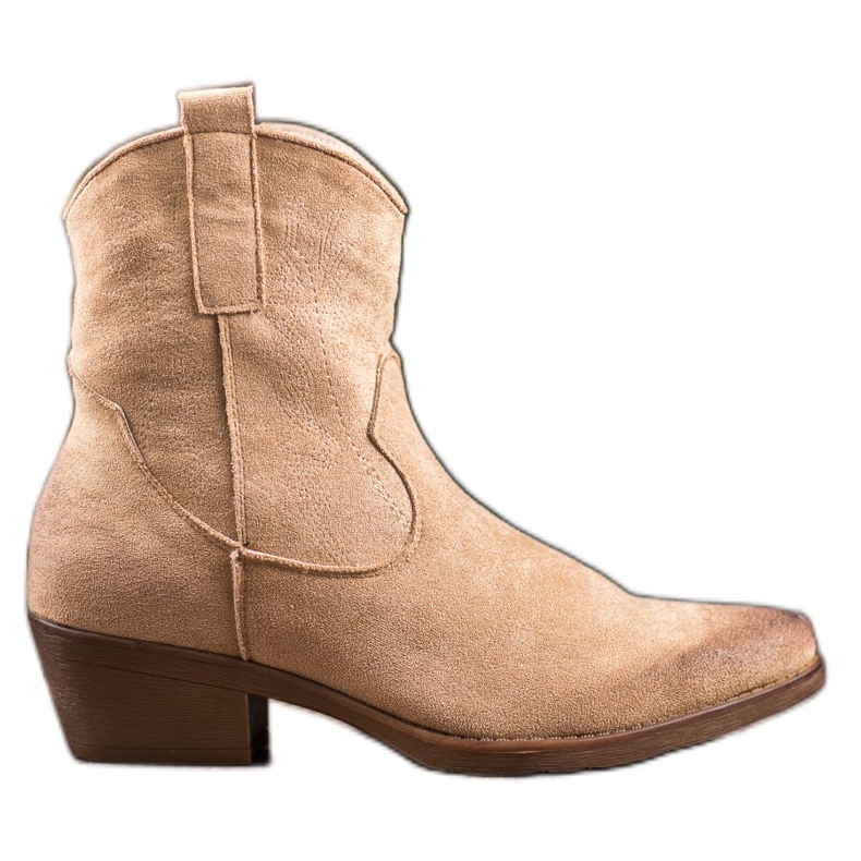 Seastar Warme Cowboystiefel auf High Heels braun