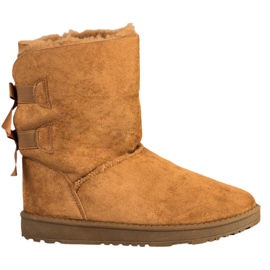 Haver Warme Schneestiefel mit Schleifen braun