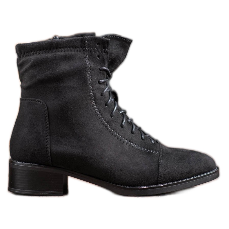 Super Mode Gebundene Stiefeletten schwarz