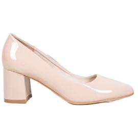 Klassische VINCEZA-Pumpen beige