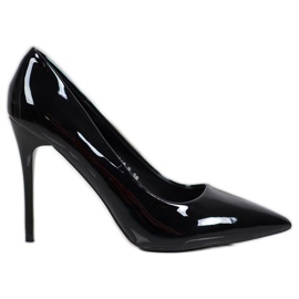 SHELOVET Lackierte Pumps schwarz