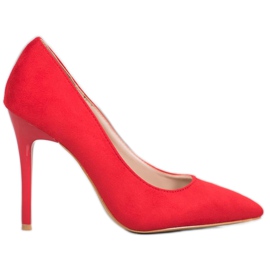 R'S Wildleder-Absätze rot