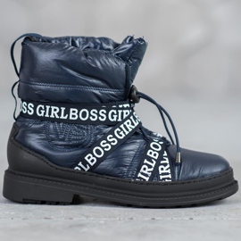 Vices Girl Boss Schneestiefel blau