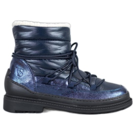 VICES Textil-Schneestiefel marineblau blau