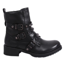 Schwarze Militärstiefel Z195 Schwarz