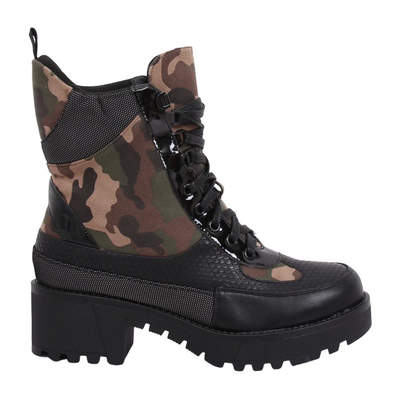 Schuhe mit hohen Sohlen NS067 Camouflage schwarz