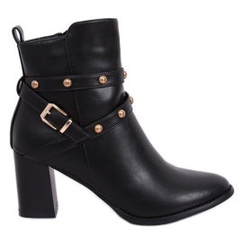 Schwarze Stiefel mit hohen Absätzen 7968-GA Schwarz