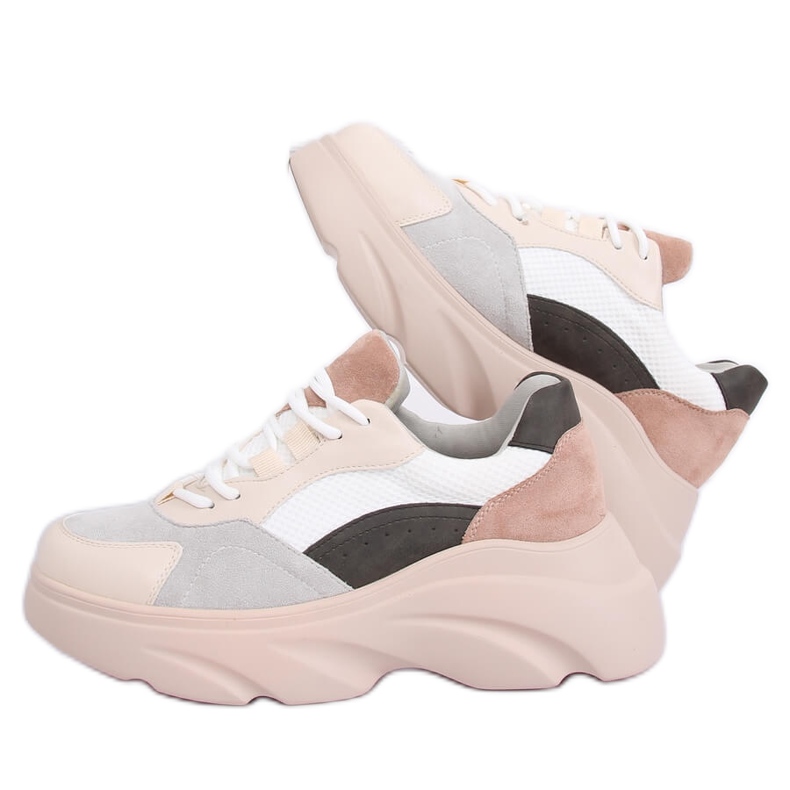 NH-31 Beige Turnschuhe mehrfarbig