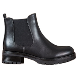 SDS Schwarze Chelsea-Stiefel