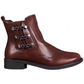 SHELOVET Elegante Chelsea-Boots braun