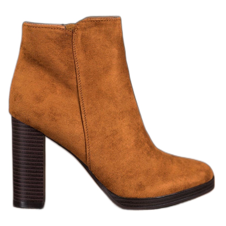 Super Me Modische Wildlederstiefel braun