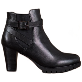 Anesia Paris Schwarze Stiefel mit Schnalle