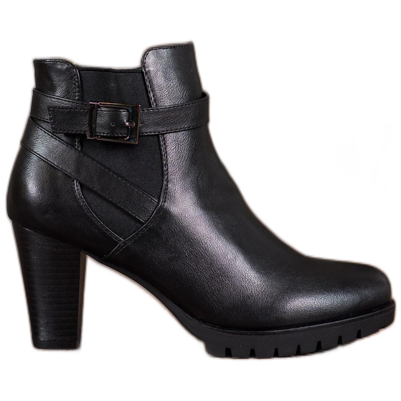 Anesia Paris Schwarze Stiefel mit Schnalle