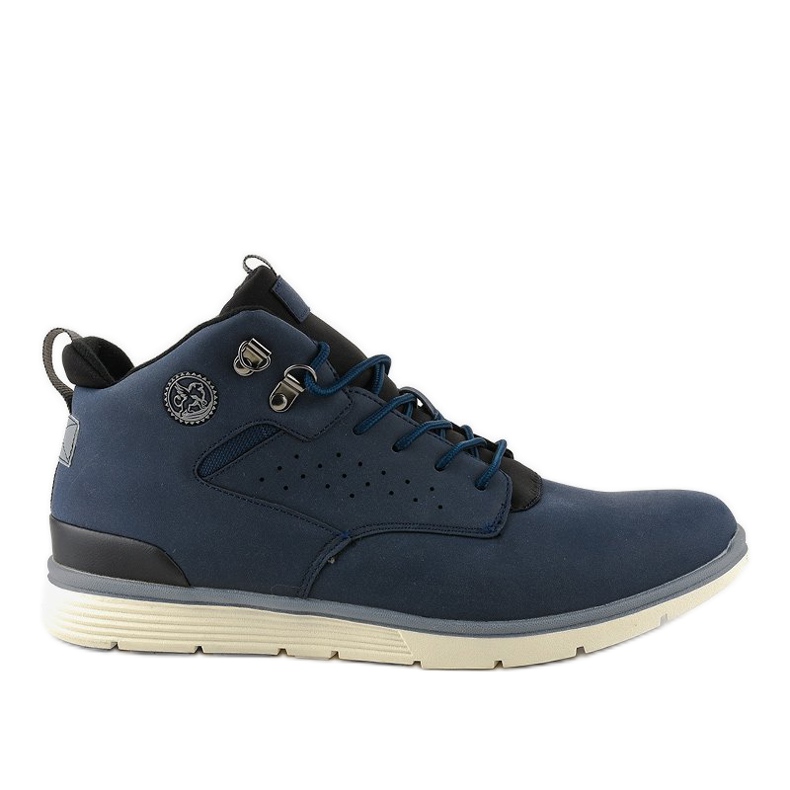 Marineblaue isolierte Herrenstiefel X925-2 navy blau