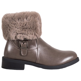 SHELOVET Arbeiter mit Pelz braun