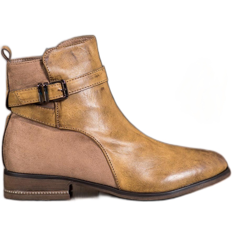 Super Mode Stiefel mit Zirkonia braun