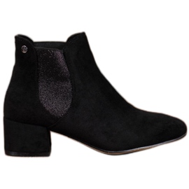 Ideal Shoes Chelsea-Boots mit Glitzer schwarz