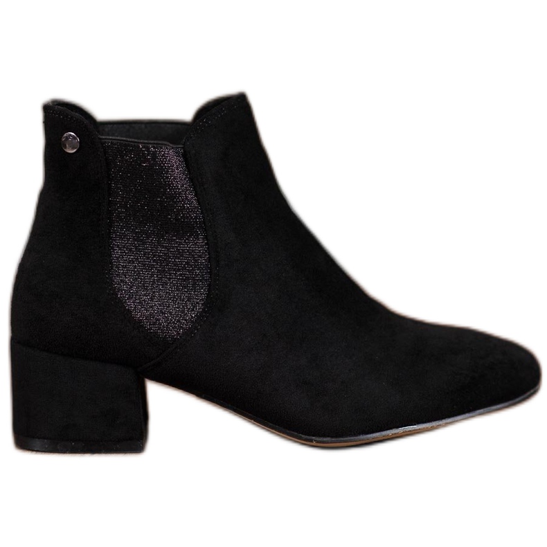 Ideal Shoes Chelsea-Boots mit Glitzer schwarz