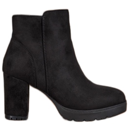 Super Mode Modische Stiefel auf der Post schwarz