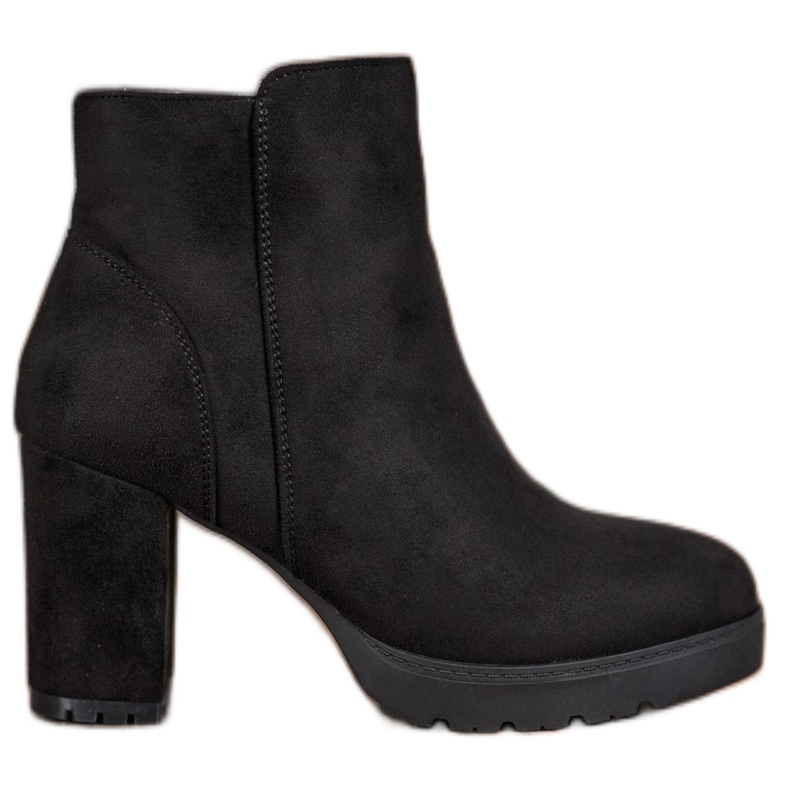 Super Mode Modische Stiefel auf der Post schwarz