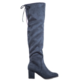 Clowse Elegante Wildlederstiefel blau