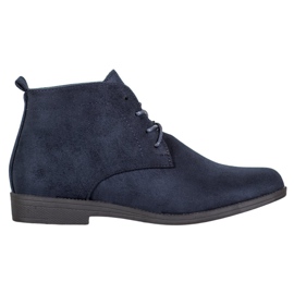 Goodin Bequeme Wildlederstiefel blau