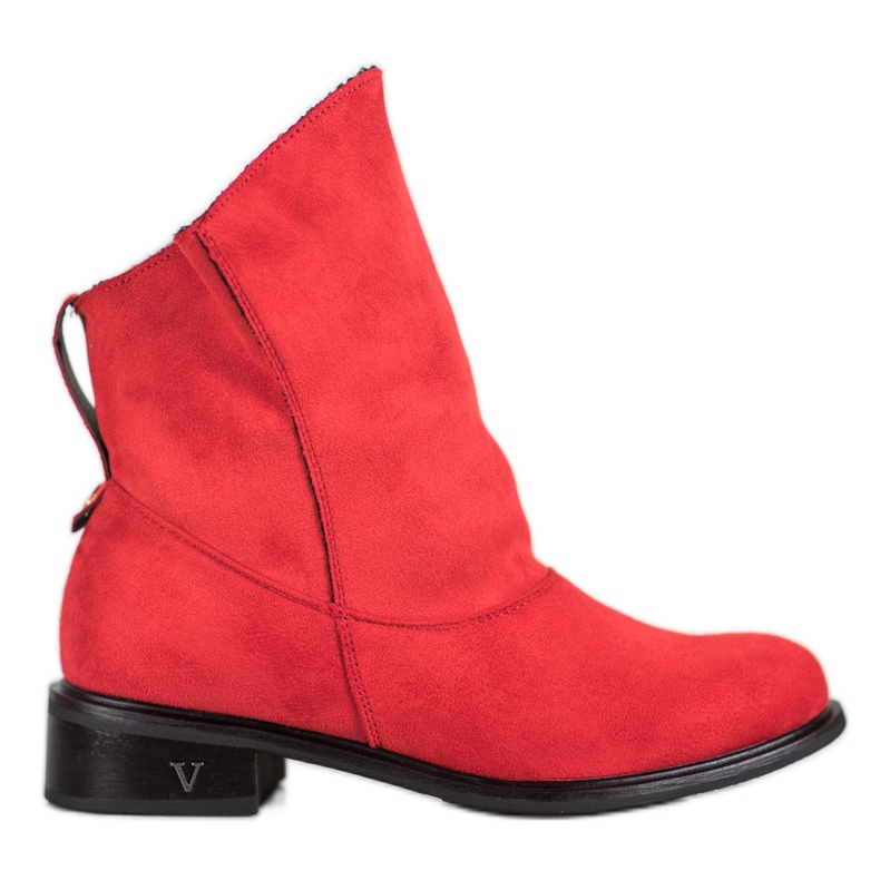 Gogo Rote Stiefeletten