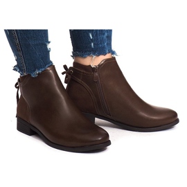 Warme Stiefel J606 Camel braun