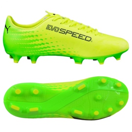 Fußballschuhe Puma Evo Speed ​​​​17.4 Fg M 104017 01 mehrfarbig gelb